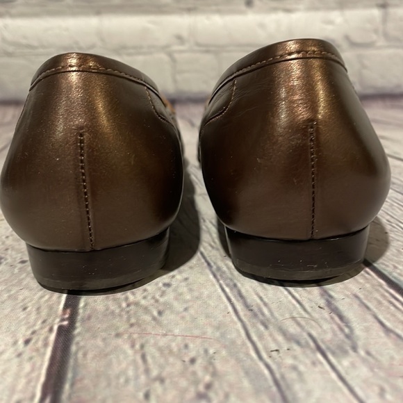 Enzo Angiolini Bronze leather flats Sz 6.5M - Picture 7 of 7